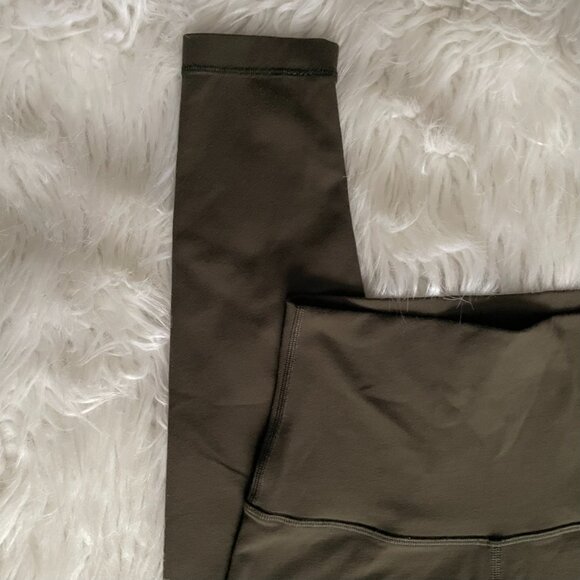 army green LULULEMON high waist athletic leggings size 4 - Picture 3 of 6